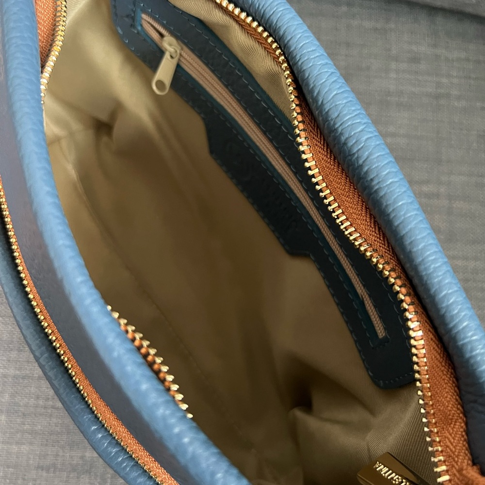 NWT VALENTINA CROSSBODY SHOULDER BAG ITALIAN LEATHER - Picture 4 of 8